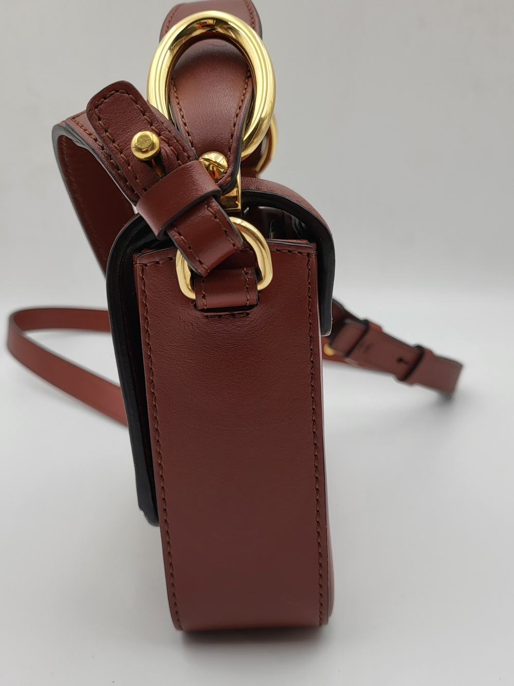 Chloé Calfskin Leather 'C' Mini Crossbody Bag, Auth w/COA. - Picture 6 of 16